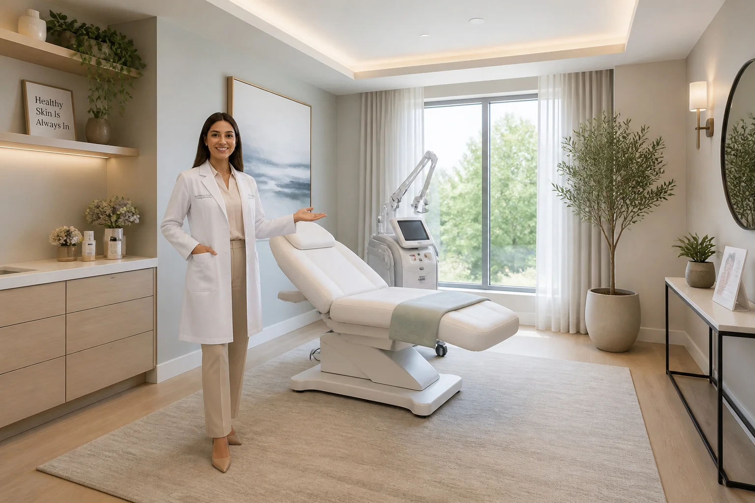 Clinique desthetique moderne et lumineuse