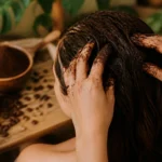 Soin capillaire naturel au marc de cafe