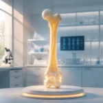Os humain illumine dans un laboratoire