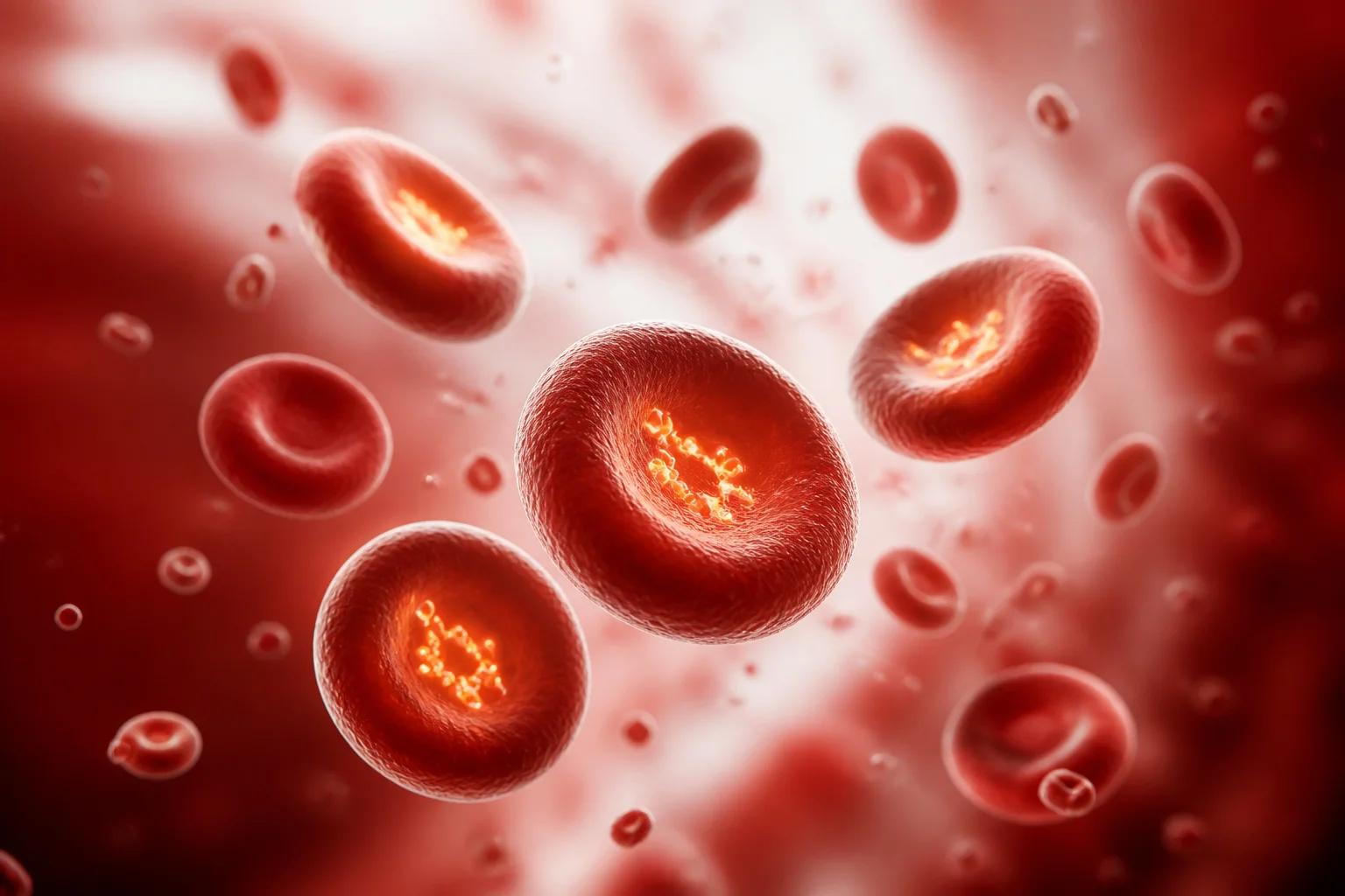 Globules rouges lumineux