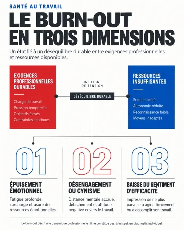 Définition burn out : les trois dimensions du syndrome d’épuisement professionnel